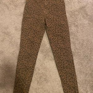 American Eagle Leopard print jeans